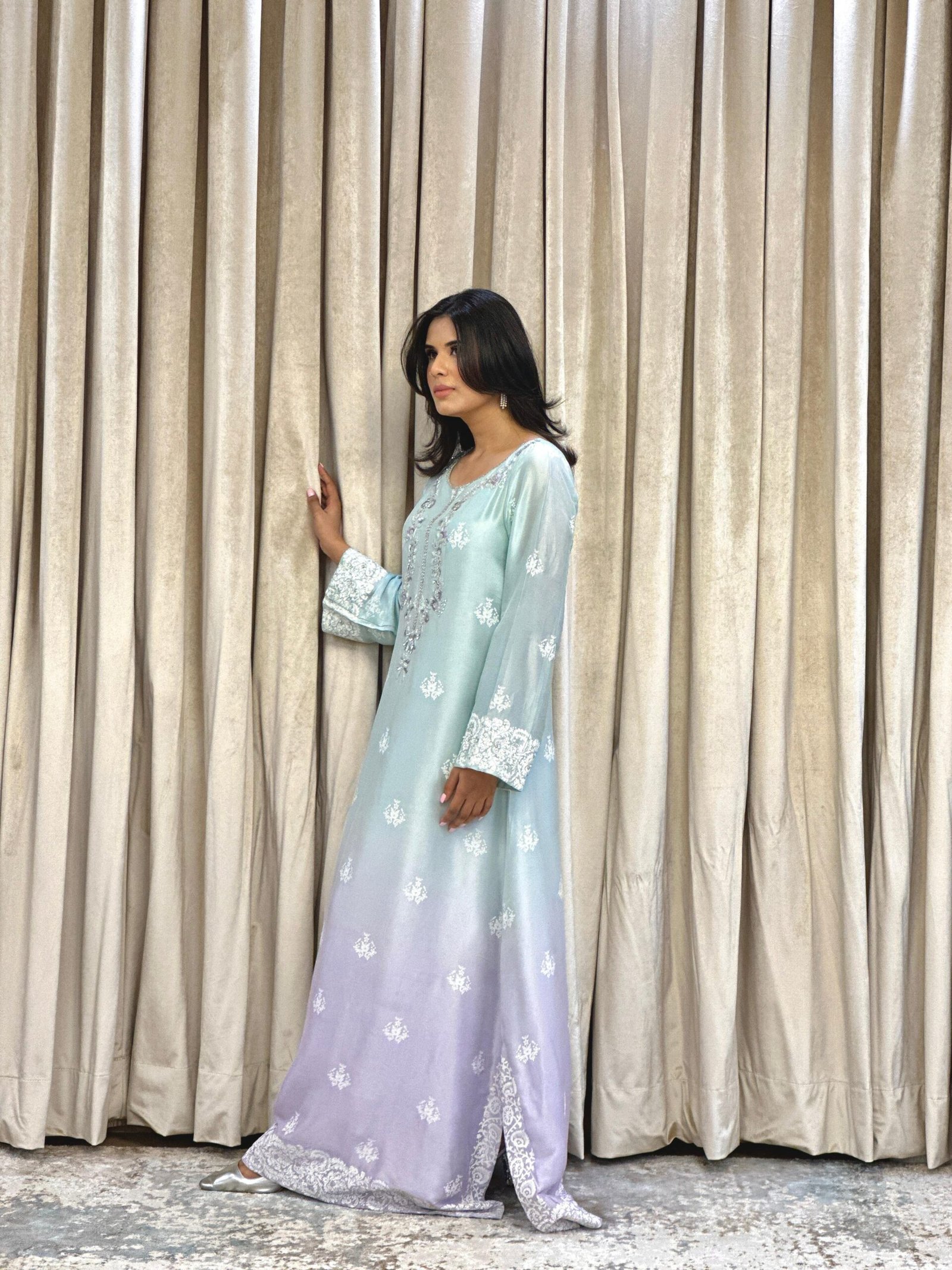 Fluer Ombre Kaftan - Image 5